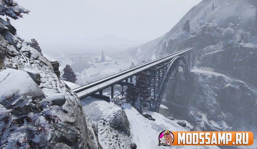 Мод на зиму для GTA 5 (Snow Mod)