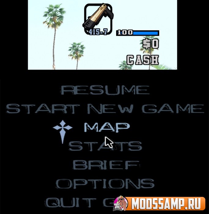 Шрифт для GTA San Andreas от McCallister