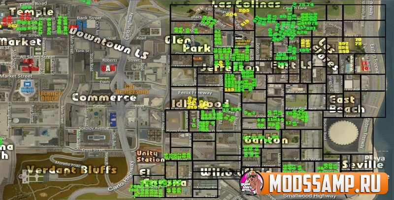 Карта Advance RolePlay для GTA и SAMP
