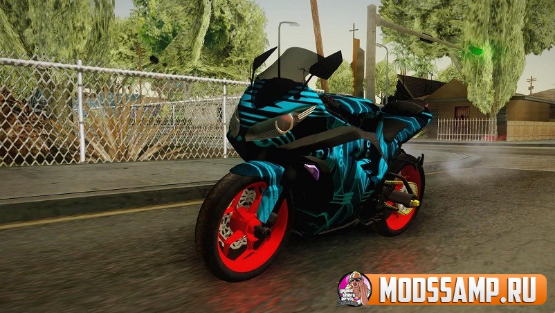 Мотоцикл Kawasaki Ninja 250 FI Smoke Tech для GTA:SA